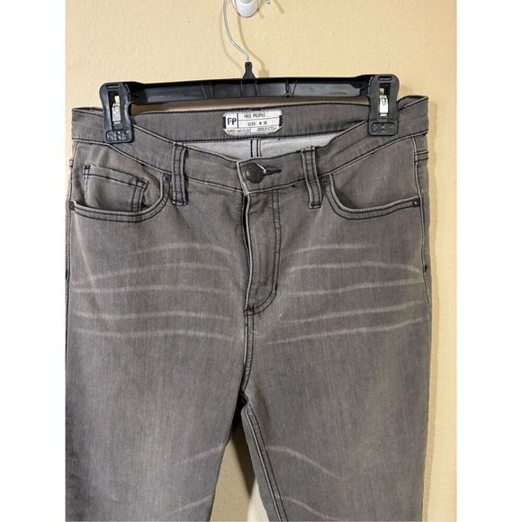 Free People stretchy gray wash jeans - Picture 2 of 4
